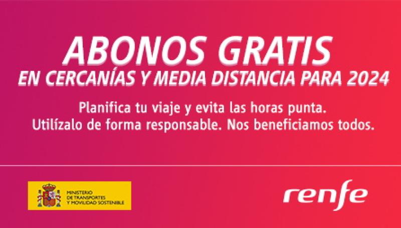 Renfe alcanza los 25.000 abonos gratuitos expedidos para Cercanías y Media Distancia en Cantabria